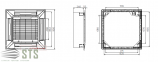 Касетний фанкойл Mycond  MCFK-03Т2  3.30 хол*4,80 тепл кВт 3