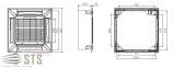 Касетний фанкойл Mycond  MCFK-03Т2  3.30 хол*4,80 тепл кВт 4