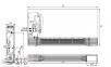 Пристінний тонкий фанкойл SILENT MCFS-220T2 2.20 хол*4,60 тепл кВт 1